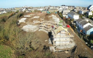 New housing estate construction