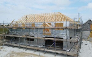 new property being built in the countryside